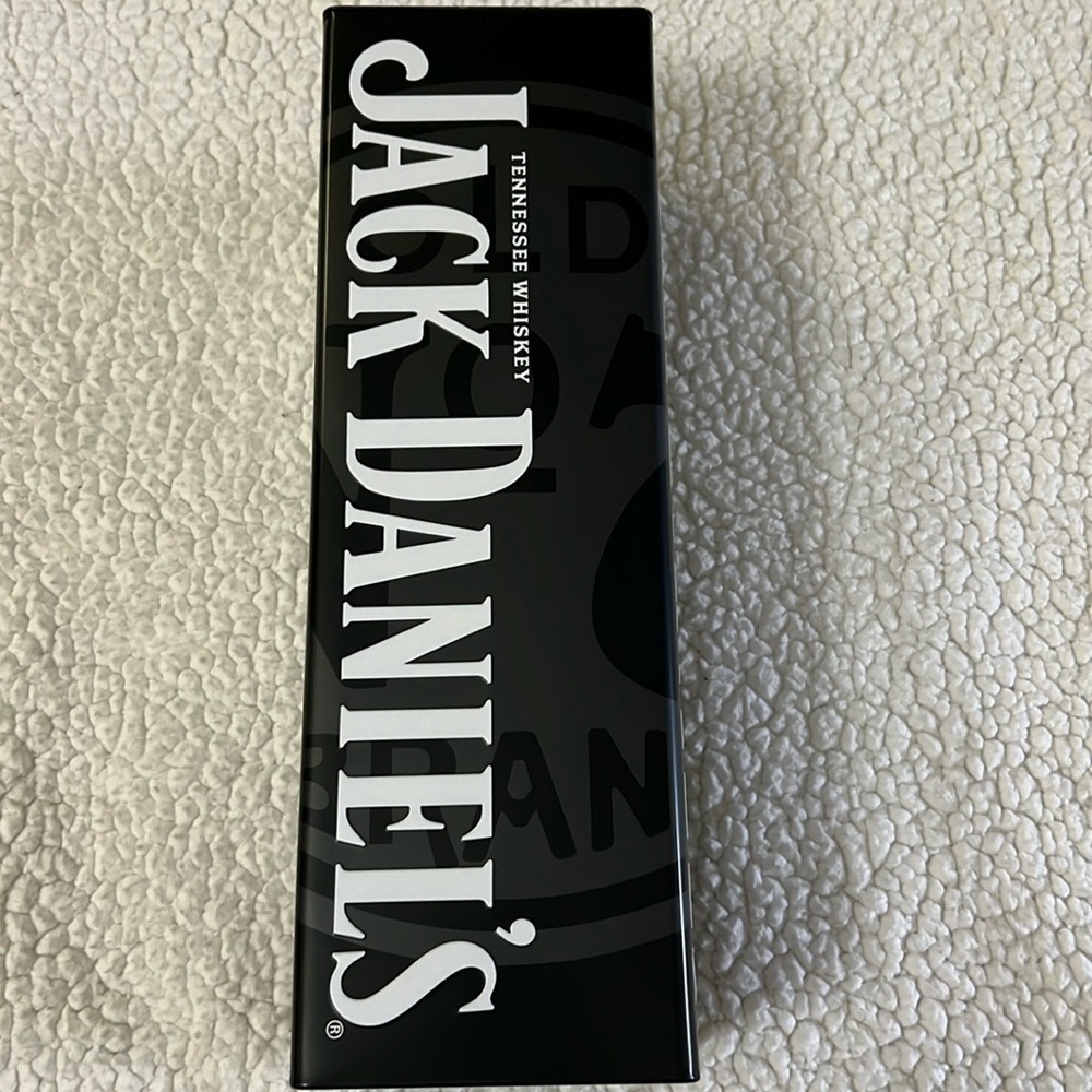 Jack Daniels Old No 7 Whiskey Tin Black Box Limited Ed. Series New (Tin Only)